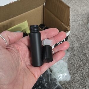 Set of 25 Black Frosted Glass Roller Bottle